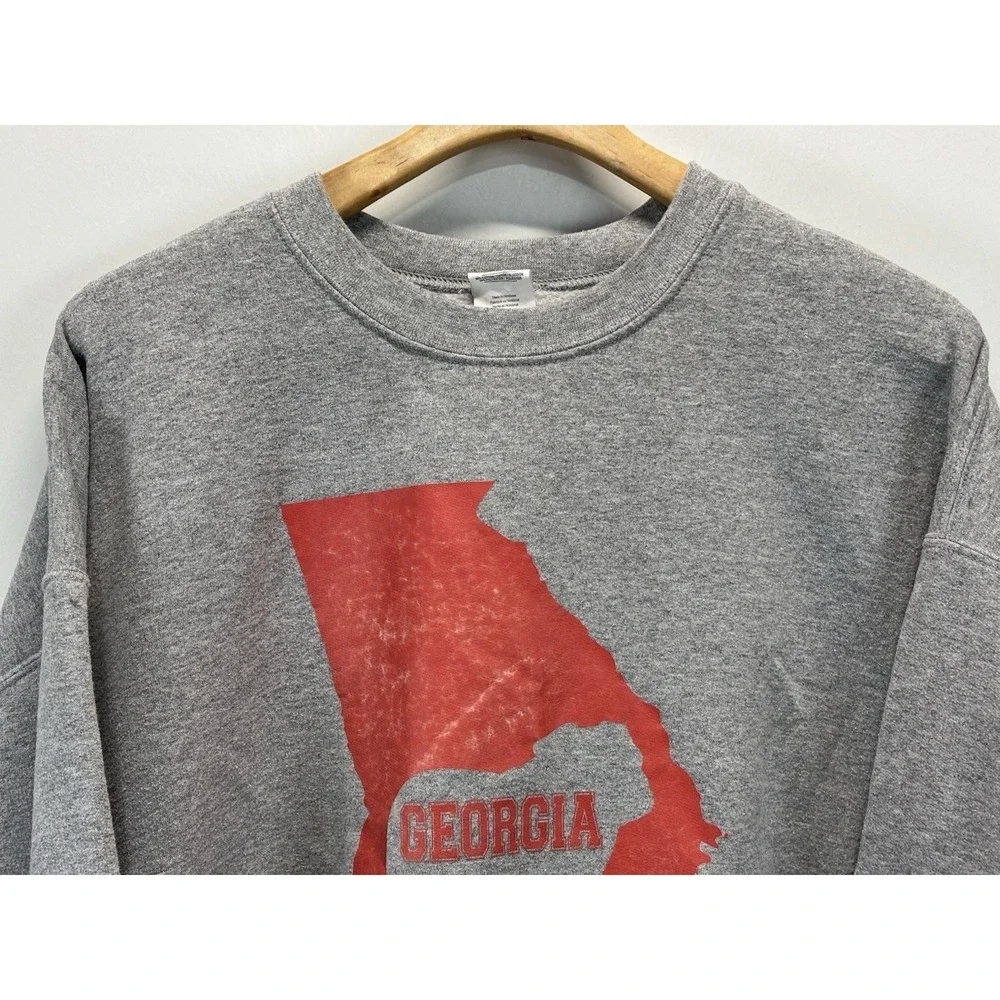 University Of Georgia UGA Bulldogs Sweatshirt Sz XXL 2XL Grey Unisex Graphic